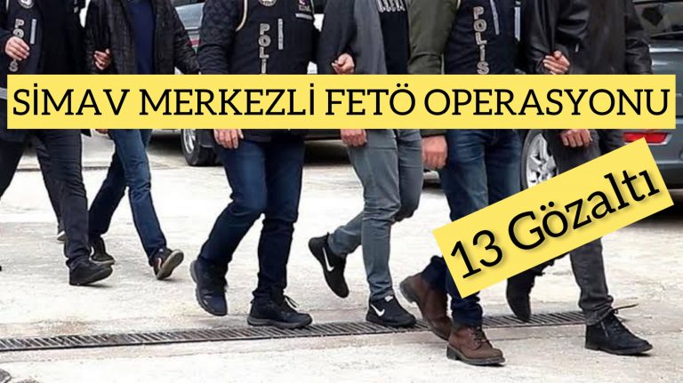 Simav’da FETÖ Operasyonu  